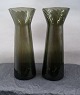 Hyacintglas, Zwiebelglas, løgglas i røgfarvet glas 20cm