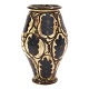Large Danish signed stoneware vase by Herman A. Kähler. Perfect condition. H: 
58cm