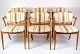 Set of Six Dining Chairs - Model 42 - Teak - Light Upholstered Fabric with 
Stripes - Kai Kristiansen - Schou Andersen - 1960s
Great condition
