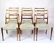 Set of Six High-Backed Dining Chairs - Rosewood & Green Velvet Seat - Sorø 
Furniture Factory - 1960s
Great condition
