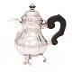 Small Danish Baroque silver coffee pot by Jens Kieldsen Sommerfeldt, Aalborg, 
1726-67. H: 15cm. W: 284gr