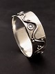 Evald Nielsen art nouveau sterling silver bangle