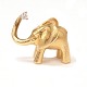 Ole Lynggard, Copenhagen, 14kt gold elephant clasp with 0,1ct diamond. Size: 
25x23mm