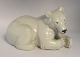 Royal Copenhagen. Porcelain figurine. Lying Polar Bear. Model 238 (21520). 
Length 22 cm. (2 quality)