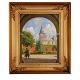 Paul Fischer painting. Paul Fischer, 1860-1934, oil on plate. View at Kronborg 
Castle, Copenhagen. Signed Paul Fischer. Visible size: 38x31cm. With frame: 
55x48cm
