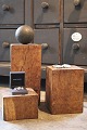 Old display / pedestals in solid oak with a really nice patina...