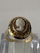 18 carat gold, Ladies Camé gold ring.
Ring size 55