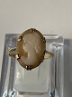 Camé guldring, 9 karat guld
Ring størrelse 55