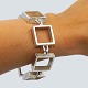 Hans Hansen; A bracelet of sterling silver, with squares
