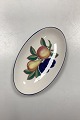 Royal Copenhagen Golden Summer Oval shaped Bowl No. 710