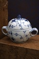 Royal Copenhagen Blue Fluted Plain sugar bowl with lid and handle. 1/428...