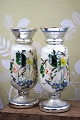 19th century vases in mercury glass (poor man