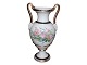 Bing & Grondahl, Tall, antique vase with pink wild roses from 1853-1895