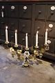 Antique French boat-shaped church candlestick in bronze ...