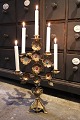 Antique French church candlestick decorated with lots of ...