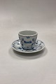 Danam Antik presents: Bing and Grøndahl Blue Fluted Hotel with Logo Coffee and Saucer No. 744