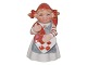 Royal CopenhagenLille Pixie Nisse figur - Julenisse med flettet julehjerte
