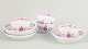 Meissen, set of 4 small coffee cups with matching saucers.