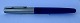 Blue Parker Frontier fountain pen with a steel cap