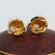 C. Antonsen; Pair of earrings in 14k gold, set with diamonds