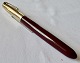 Burgundy Parker 51 fountain pen with gold rolled cap