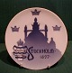 Royal Copenhagen Commemorativeplate 1897, Industrial Exhibition in Stockholm.