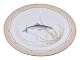 Flora DanicaMiddagstallerken med fisk 25,5 cm. #3549