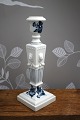 Lion candlestick in Blue Flower from Royal Copenhagen, with lion heads on the side...