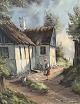 Kjeld KrautwaldMädchen außerhalb einer Farm750 DKK