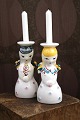 Nymølle jule engle i fajance med plads til lille grangren eller stearinlys i toppen...