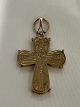 Day of the Dead cross in 14 carat gold, stamped BH 585