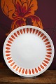 Retro lunch plate from Lyngby Porcelain (Danild) from the 60s in the Orange Lotus pattern...