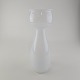 Hyacintvase i hvidt glas25 cm
