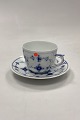 Danam Antik presents: Bing and Grondahl Blue Painted / Blue Fluted Coffee and saucer - CHIPPED