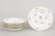 Meissen, set of six deep pasta plates.
