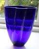 Høj midnatsblå Gardenia vase, Holmegaard