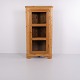 Antique Pine Corner Cabinet with Glass Door, 1890s