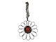 Jacob HullHuge pendant with orange middle and chain from 1960-1970