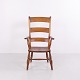 Antik Armstol med Stigeryg og Drejede Ben ca. 1880–1900