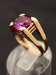 14 karat guld ring med ametyst