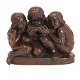 Aabenraa Antikvitetshandel presents: Bronze sculpture "the thirsty children" by Rudolph Tegner, 1873-1950, ...