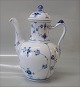 Blue Fluted Danish Porcelain 048-1 Coffee Pot ca 0.96 liter / 8 cups (#126) ca 
25 cm high
