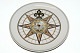 Royal Copenhagen Compass Platte, Gossip compass around: 1750