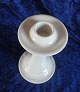 Hvid Magnolia porcelæn, par høje lysestager 14cm