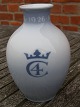 Royal Copenhagen dänisch Porzellan, Rundskuedag Vase von Jahr 1926