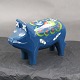 Blue Dala pig from Sweden L 13cms