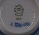 Musselmalet Riflet porcelæn. Stor morgenkop nr. 084 uden underkop