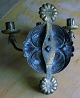 Pair of antique 3-arms bracket lamps for candlelights