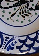 Aluminia faience from Denmark, Star Signs Plates with the Scorpio No 122/151 (born between 23.10 to 22.11). Has a crack on the right edge.