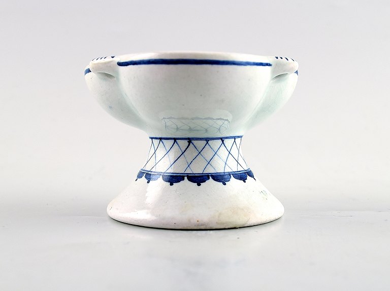 Tranquebar, rare faience candlestick.Decoration number 3069/1145.